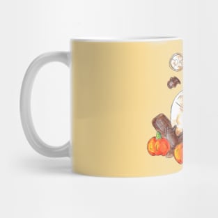 Halloween Pumpkin Spice Mocha Piggy Mug